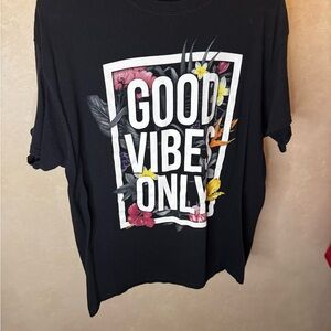 Good Vibes Only Black Short Sleeve Tee